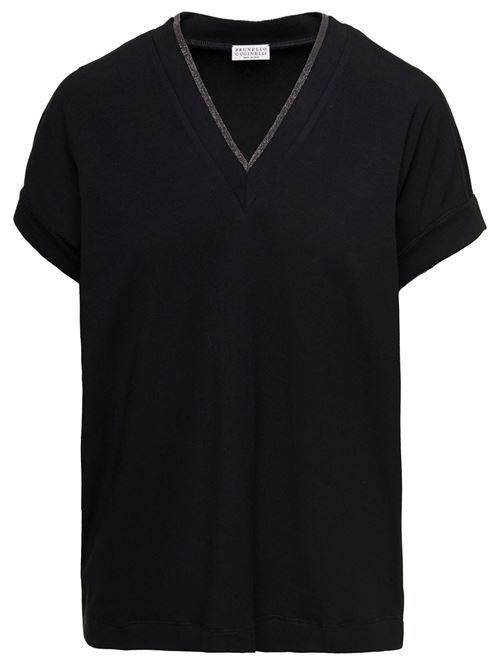 T-shirt with Monile detail BRUNELLO CUCINELLI | M0T18BD222C101